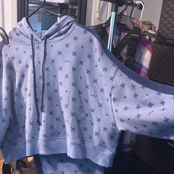 PINK SWEAT SUIT SET// CUTE SET - Picture 2 of 6